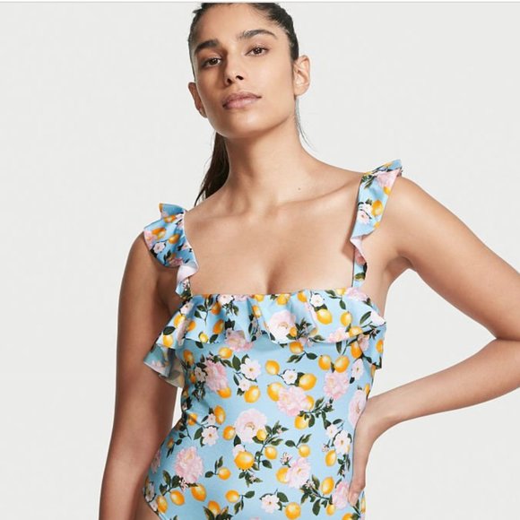 Floral Ruffle One-Piece Swimsuit - Picture 3 of 3